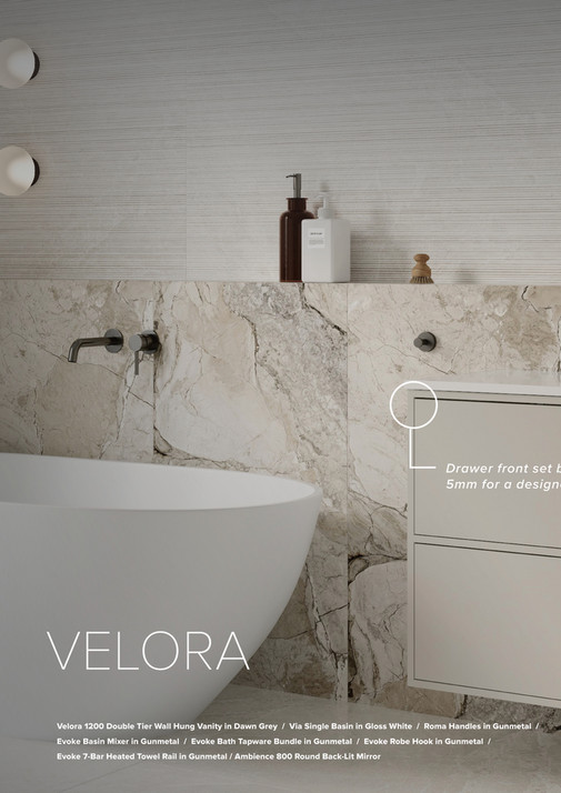Velora Roma Newtech Bathroomware - Velora Range_Brochure_2026 - Page 6-7