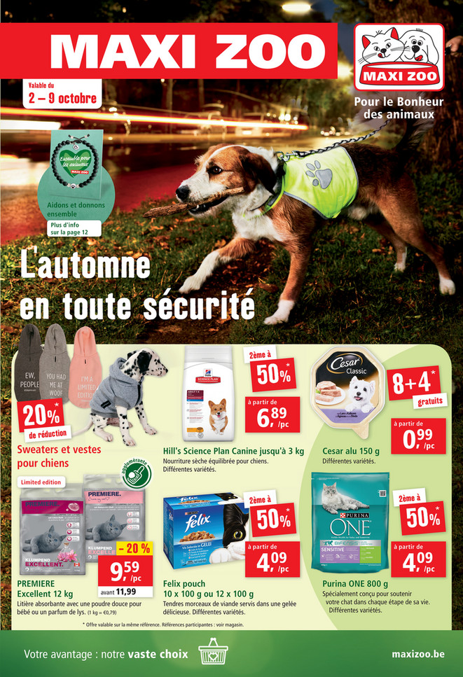 Folder Maxi Zoo Promotions de la semaine 40