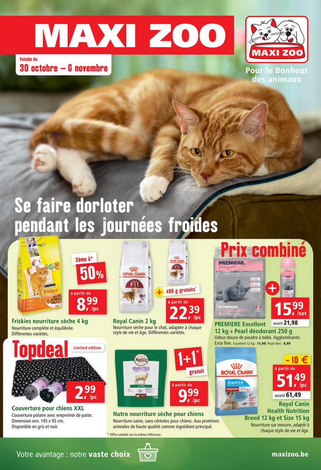 Folder Maxi Zoo Promotions de la semaine 44b