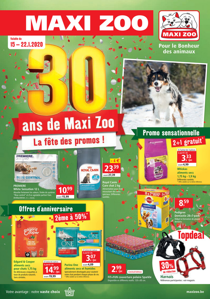 Folder Maxi Zoo du 15/01/2020 au 22/01/2020 - promotions de la semaine 3