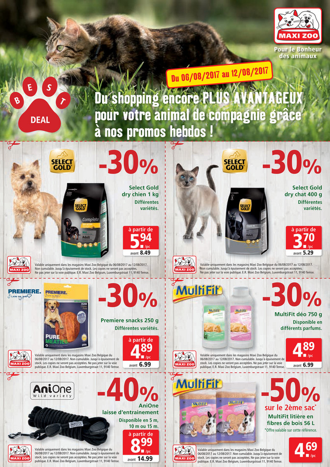 Folder Maxi Zoo du 06/08/2017 au 12/08/2017 - Maxi Zoo Bestdeal Aug FR W1.pdf