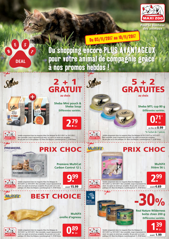 Folder Maxi Zoo du 05/11/2017 au 10/11/2017 - Maxi Zoo Bestdeal November FR W1web.pdf