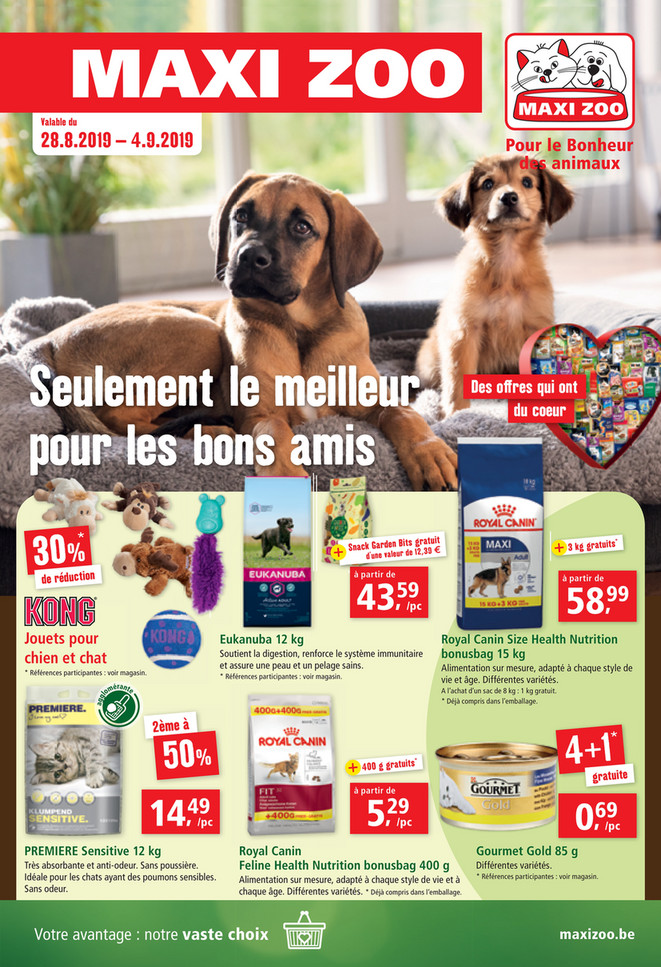 Folder Maxi Zoo Promotions de la semaine 35