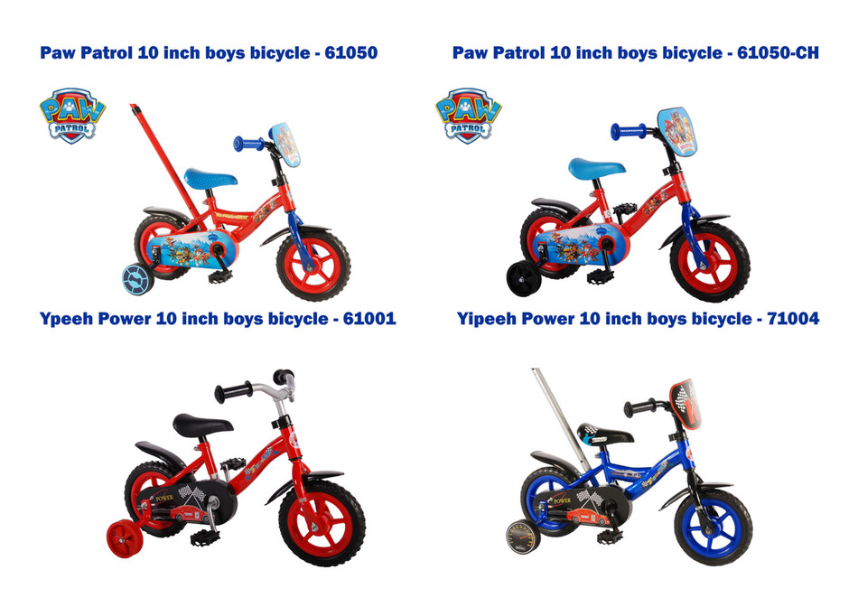 paw patrol 10 inch bike