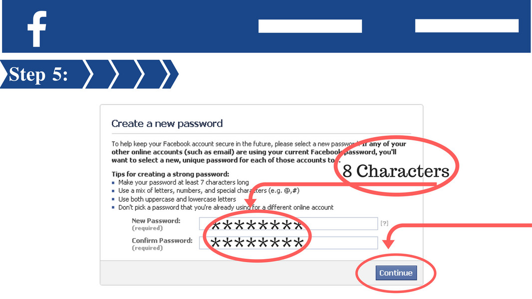 how do i set up a new password for facebook how do i set up a new password for facebook