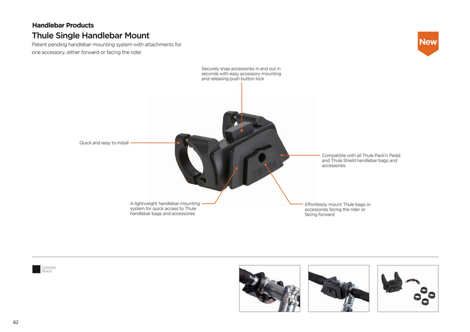 Thule single cheap handlebar mount