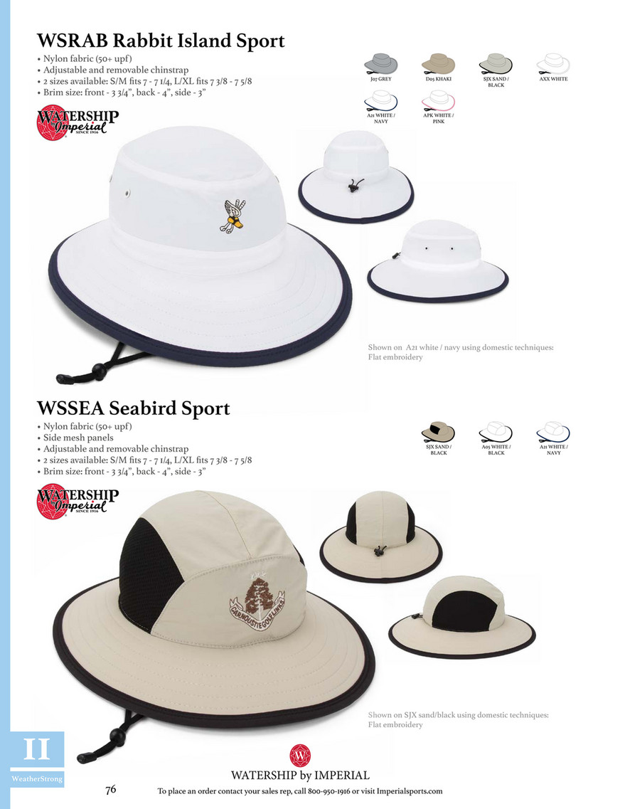 watership imperial golf hat