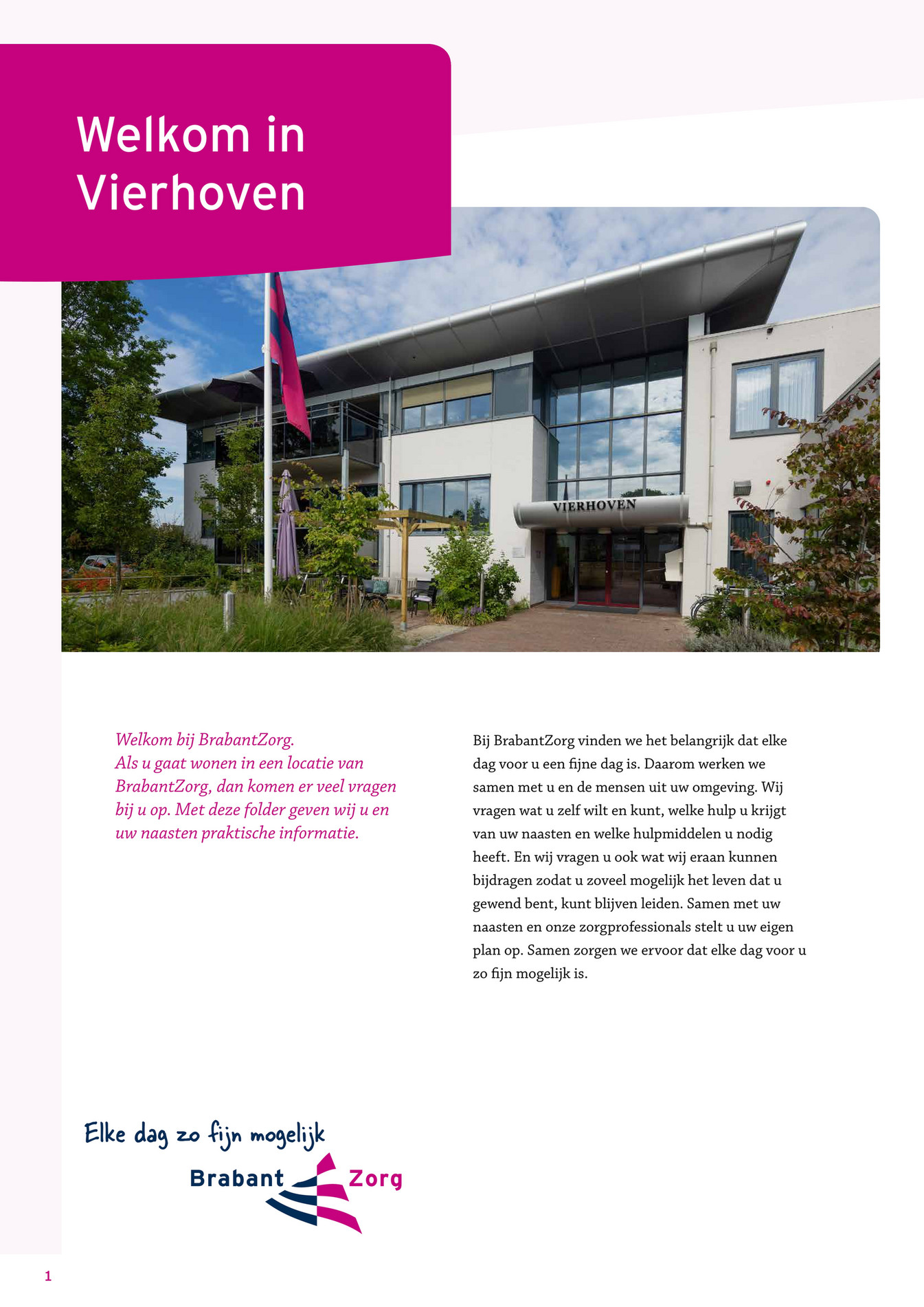 BrabantZorg - Locatiefolder Vierhoven - Pagina 2-3 - Created With ...