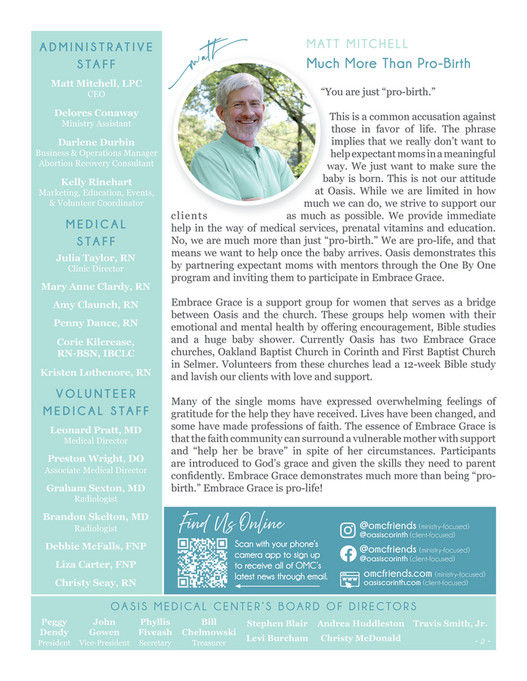 Oasis Medical Center - June 2025 Newsletter - Page 3 - Created with ...