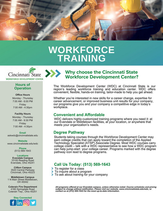 Cincinnati State Technical & Community College Workforce Development