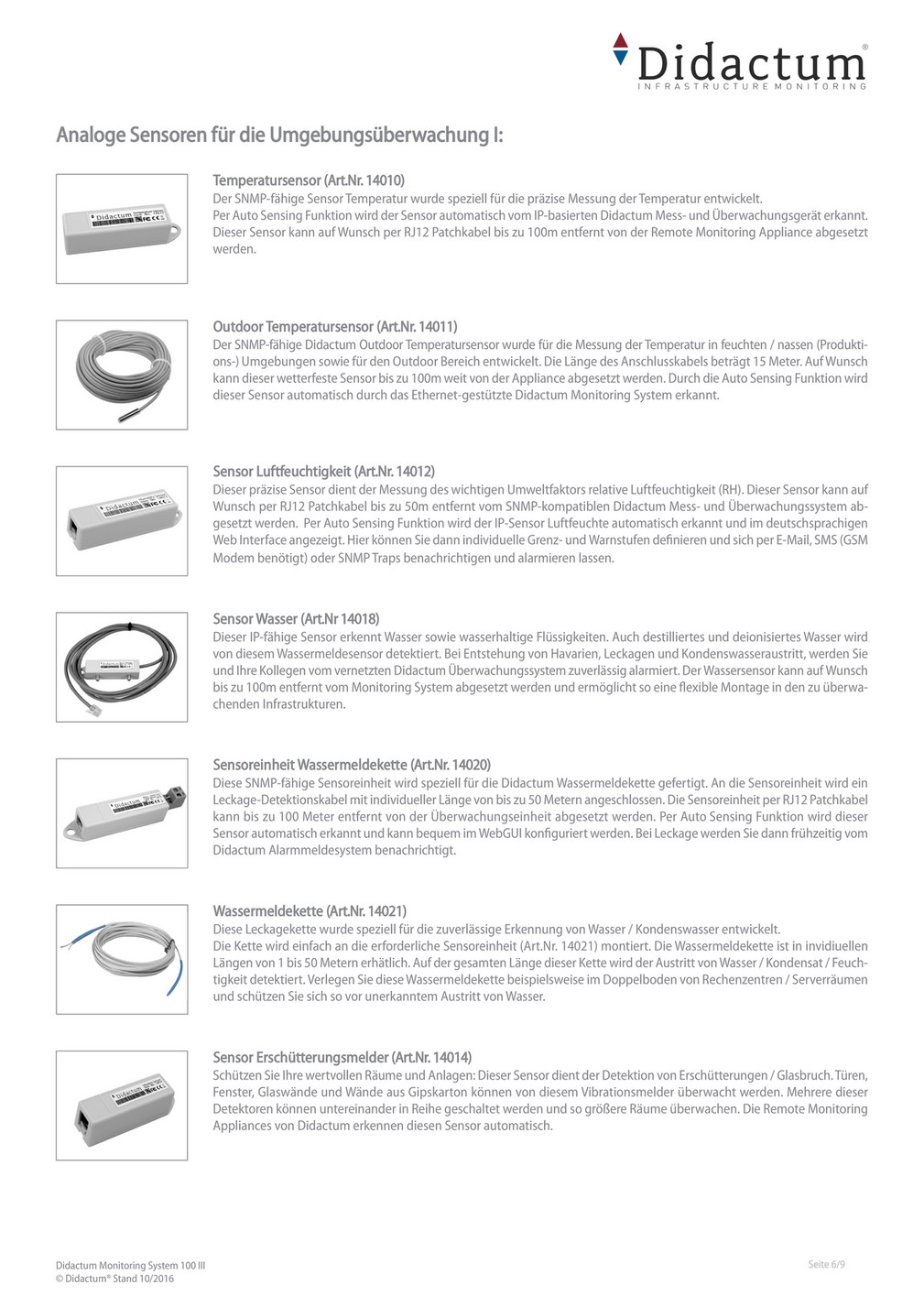 Didactum Monitoring System 100 Iii Networked Monitoring System For Wiring Closets And Server Room Environments Page 1 Created With Publitas Com