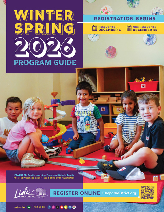 Lisle Park District's 2026 Winter-Spring Program Guide - Page 1