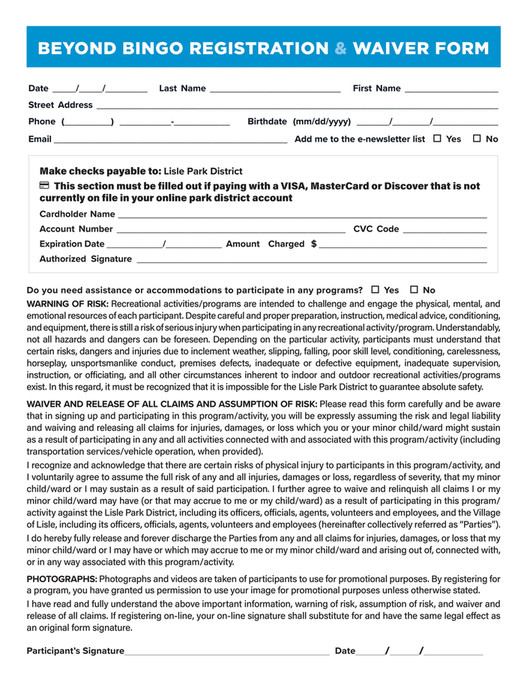 Lisle Park District - LisleSeniorCenter-2026BeyondBingo-Issue1 - Page 6-7