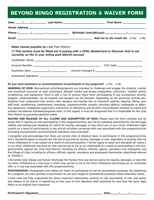 Lisle Park District's Senior Center 50+ 2026 Beyond Bingo Guide - Issue ...