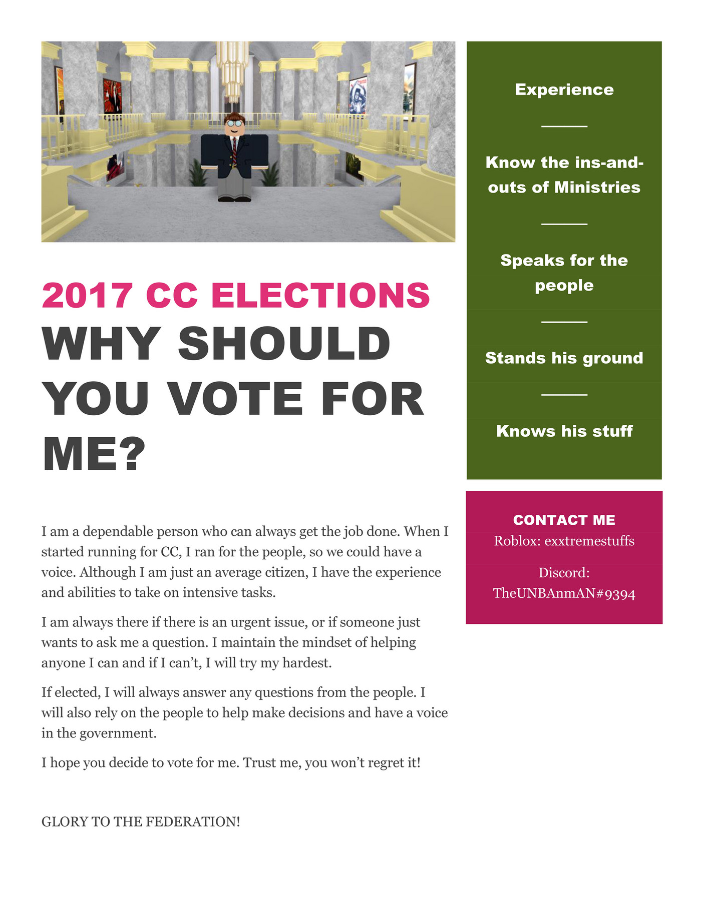 Doe Enterprises - 2017 Cc Elections - Page 1 - Created With Publitas.com