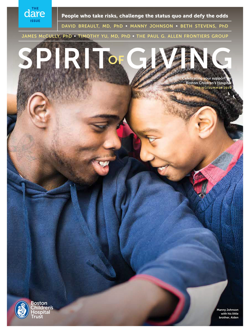 Mila's Miracle Foundation - Boston Children's Hospital - Spirit of Giving -  The Dare Issue - Spring Summer 2019 - Page 1 - Created with Publitas.com