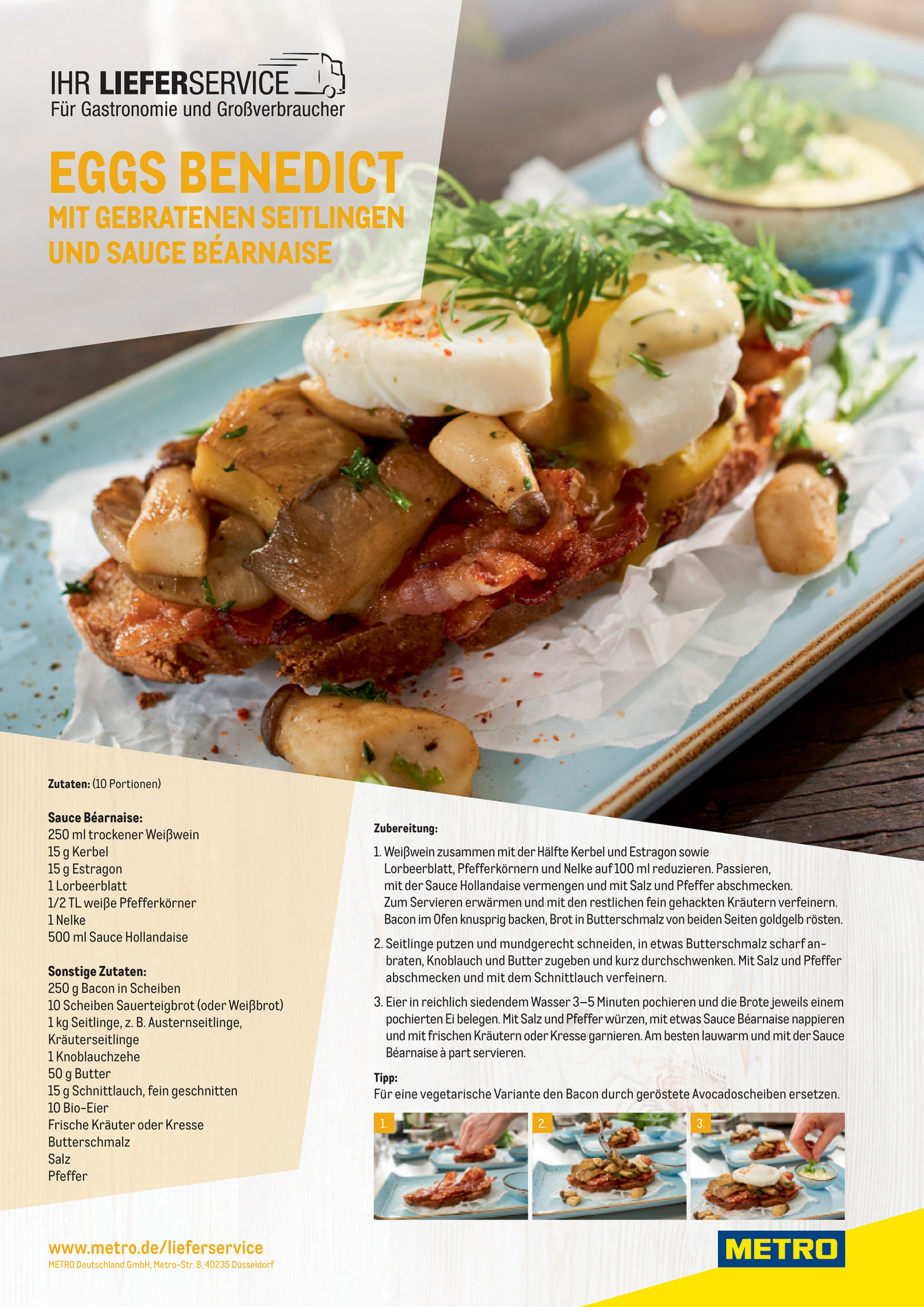 METRO FSD Rezept Eggs Benedict Seite 1
