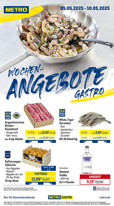 Wochen-Angebote Gastro