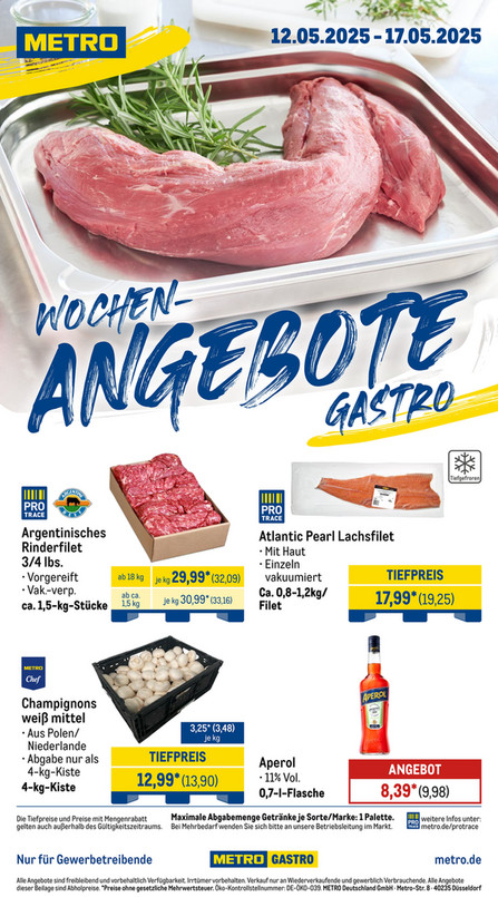 Wochen-Angebote Gastro