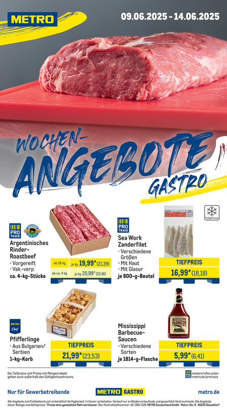 Wochen-Angebote Gastro