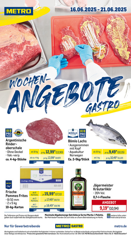 Wochen-Angebote Gastro