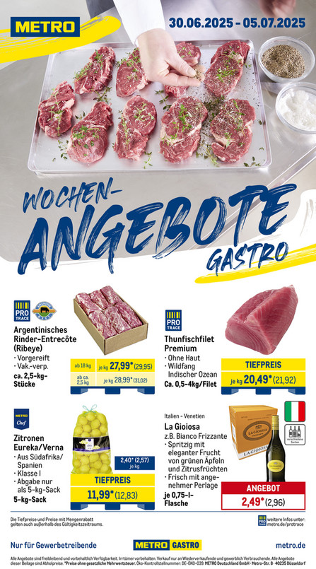 Wochen-Angebote Gastro