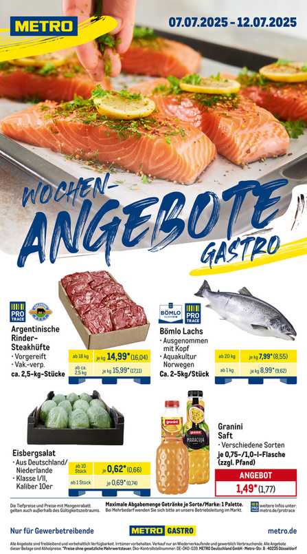Wochen-Angebote Gastro