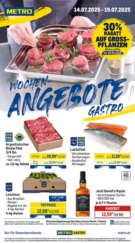 Wochen-Angebote Gastro