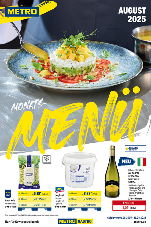 Monats-Menü