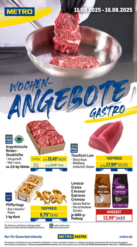 Wochen-Angebote Gastro