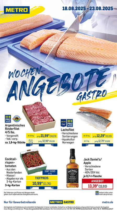 Wochen-Angebote Gastro