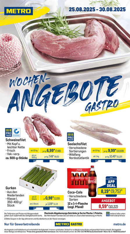 Wochen-Angebote Gastro