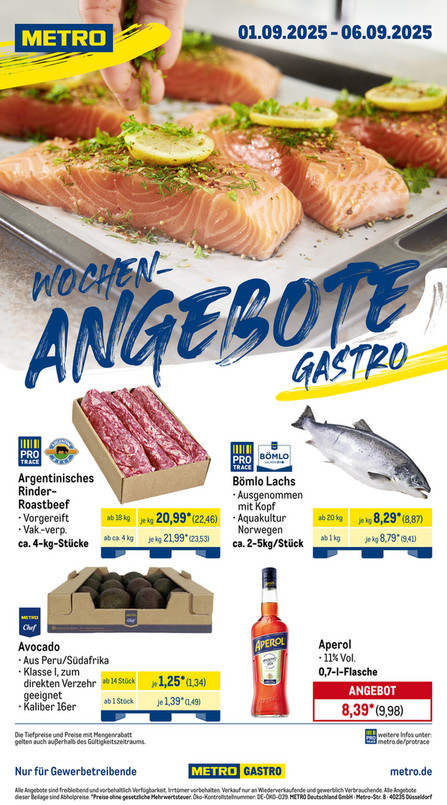 Wochen-Angebote Gastro