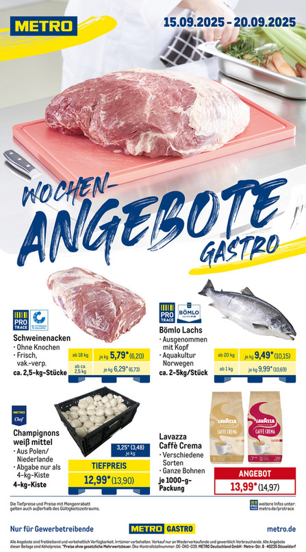 Wochen-Angebote Gastro