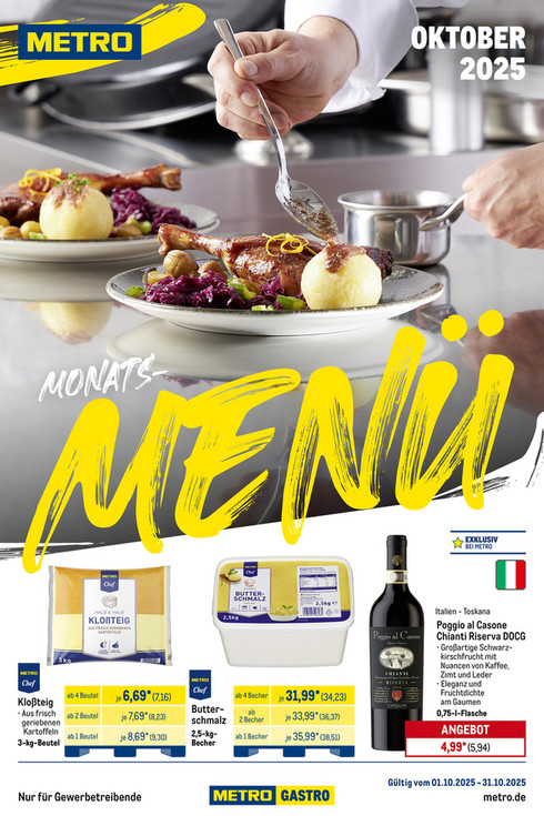 Monats-Menü