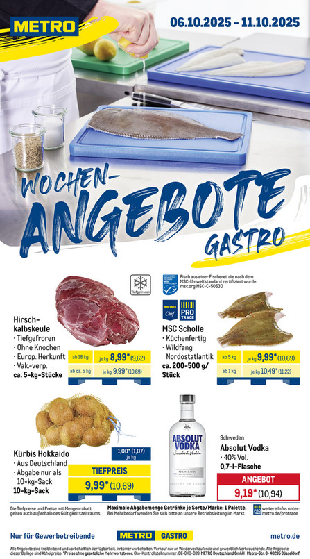 Wochen-Angebote Gastro