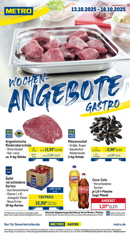 Wochen-Angebote Gastro