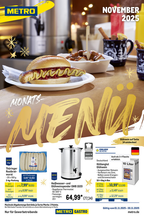 Monats-Menü
