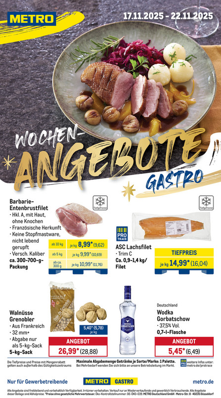 Wochen-Angebote Gastro