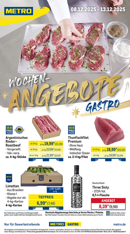Wochen-Angebote Gastro