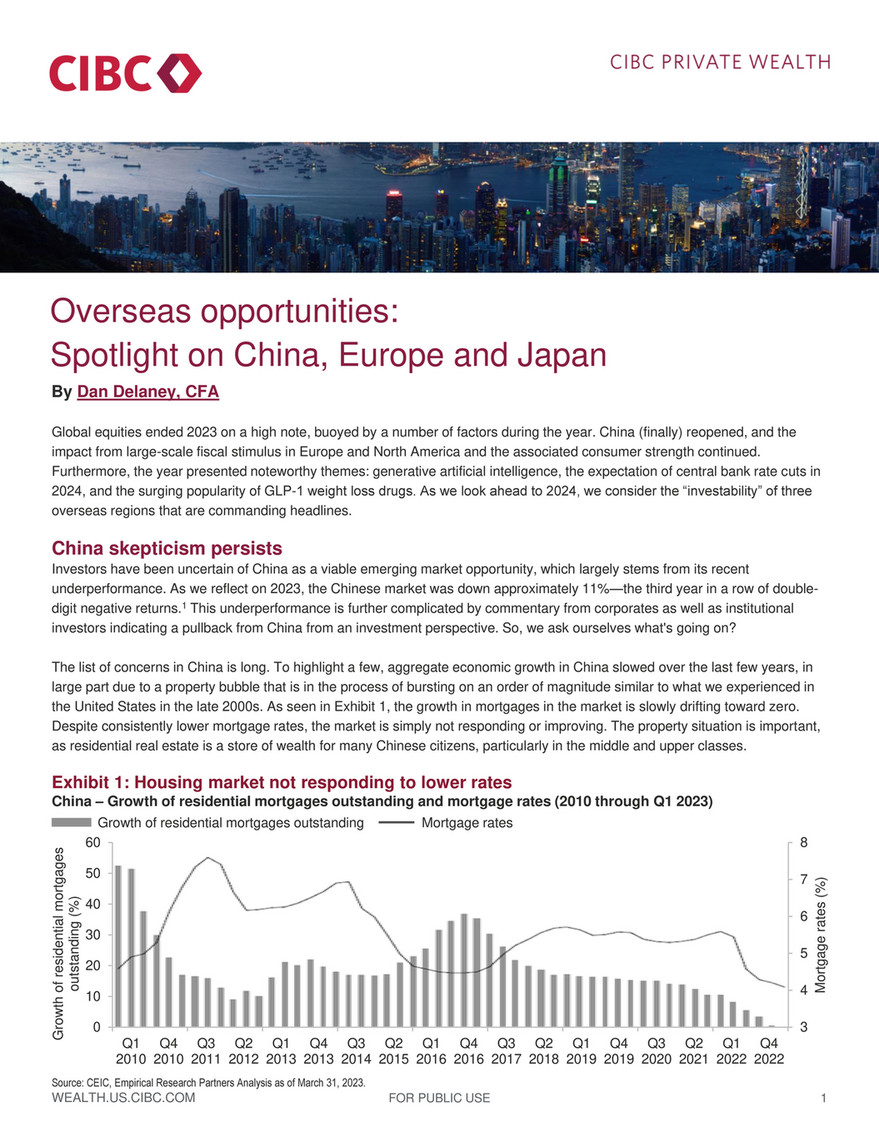 CIBC US - Overseas opportunities: Spotlight on China, Europe and Japan