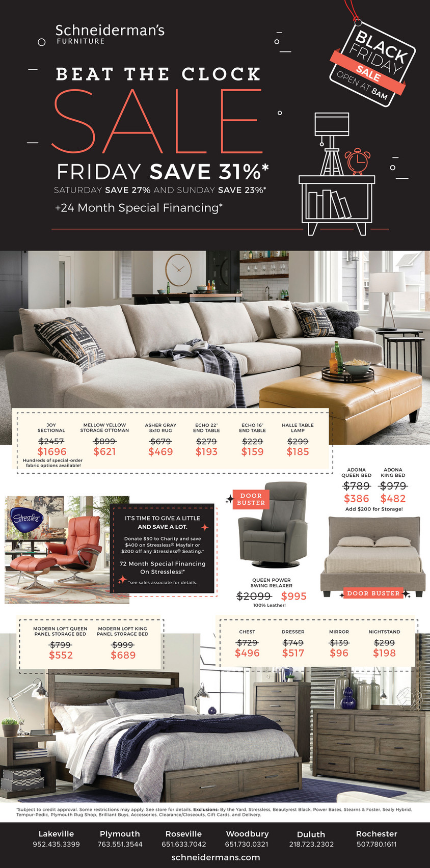 Schneiderman S Furniture Black Friday Newspaper Ad Page 1 Created With Publitas Com