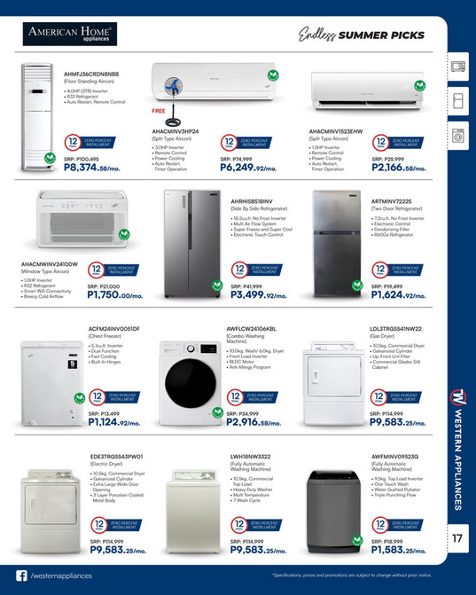 Western Appliances - Endless Summer Picks 2025 Appliance Catalogue ...