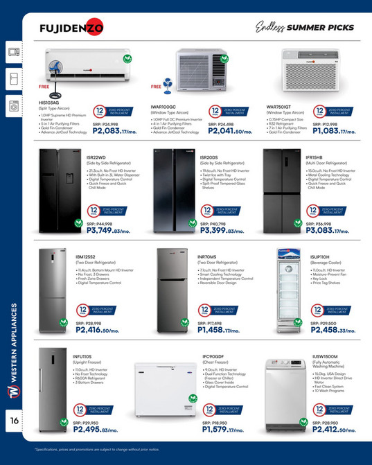 Western Appliances - Endless Summer Picks 2025 Appliance Catalogue ...