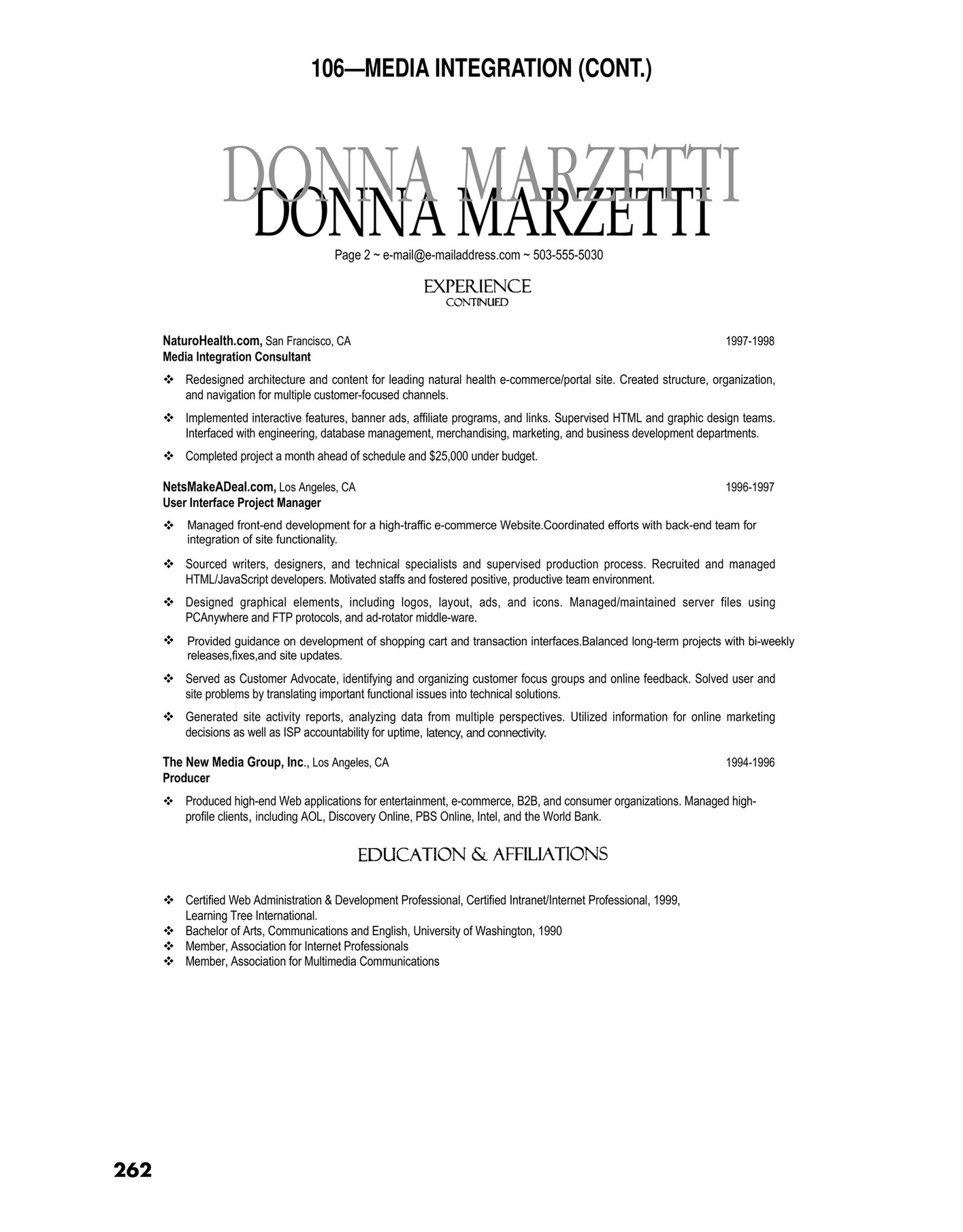 Brightedge 202 Great Resumes Page 284 285 Created With