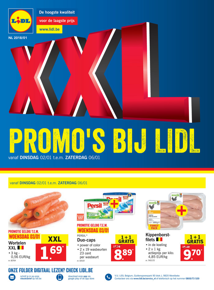 Lidl folder van 02/01/2018 tot 06/01/2018 - weekaanbiedingen solden week 1 2018