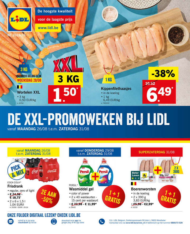 Lidl folder van 26/08/2019 tot 31/08/2019 - Weekpromoties 35