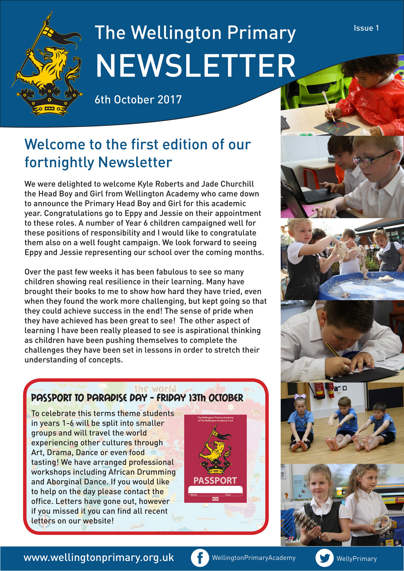 The Wellington Academy - Wellington Primary Newsletter - Page 1 ...