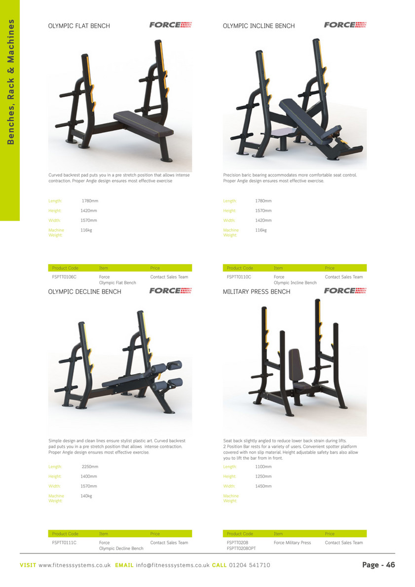 Fitness Systems Fitness Systems Brochure Page 46 47 Created