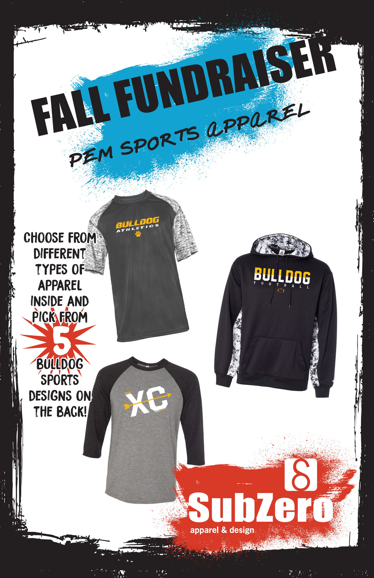 SubZero Graphics OFFICIAL FALL FUNDRAISER ORDER FORM Page 1